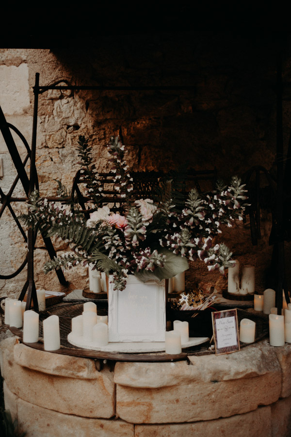 fleurs et bougies